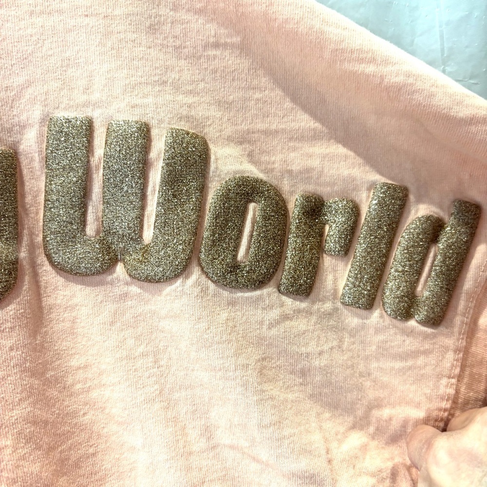 Disney Parks Spirit Jersey Walt Disney World Rose Gold metallic SZ XS NWOT - Picture 6 of 14